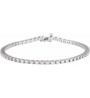 14K White 2 1/4 CTW Diamond Line 7 1/4 Bracelet - 6739760001P