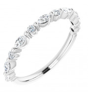 14K White 1/4 CTW Diamond Anniversary Band - 123502604P