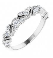 14K White 3/8 CTW Diamond Anniversary Band - 123863600P