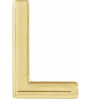 14K Yellow Single Initial L Earring - 86800168P