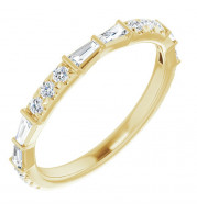 14K Yellow 3/8 CTW Diamond French-Set Anniversary Band - 123608601P