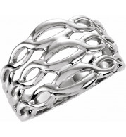 14K White Freeform Ring - 545828309P