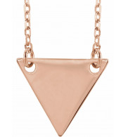 14K Rose Geometric 18 Necklace - 86560107P