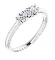 14K White 1/5 CTW Anniversary Band - 1239766000P
