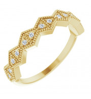 14K Yellow 1/10 CTW Diamond Anniversary Band - 124138601P
