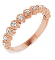 14K Rose 1/6 CTW Diamond Anniversary Band - 123420606P