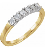 14K Yellow & White 1/4 CTW Diamond Anniversary Band - 60208207455P