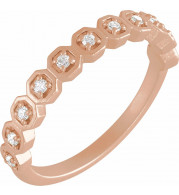 14K Rose 1/6 CTW Diamond Anniversary Band - 123868602P