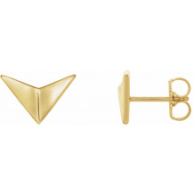 14K Yellow Geometric Earrings - 86822601P