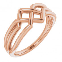 14K Rose Geometric Ring - 52006103P