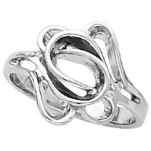 14K White Freeform Ring - 535313610P