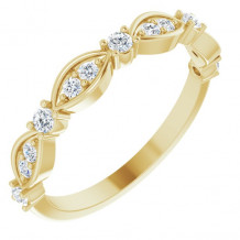 14K Yellow 1/3 CTW Diamond Anniversary Band - 123956601P