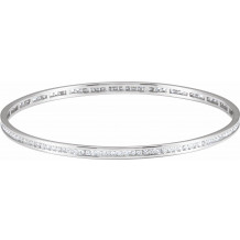 14K White  1 1/2 CTW Diamond Stackable Bangle 8 Bracelet - 67336107P