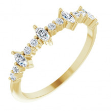 14K Yellow 1/3 CTW Diamond Anniversary Band - 124110605P