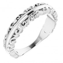 14K White Stackable Ring - 51699101P