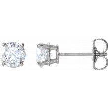 14K White 1 CTW Diamond Earrings - 187460064P