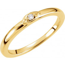 14K Yellow .025 CTW Diamond Stackable Ring - 6506360003P