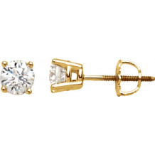 14K Yellow 1/5 CTW Diamond Stud Earrings - 6753560015P