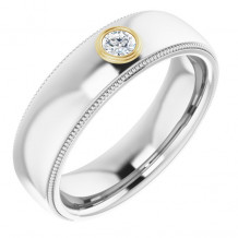 14K White & Yellow 1/6 CTW Diamond Ring - 1232146009P