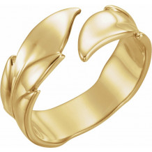 14K Yellow Leaf Ring - 51662102P