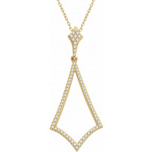 14K Yellow 1/4 CTW Diamond 18 Necklace - 65198060001P