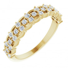 14K Yellow 3/8 CTW Diamond Anniversary Band - 124104601P