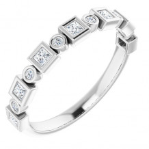 14K White 1/4 CTW Diamond Anniversary Band - 1236356041P
