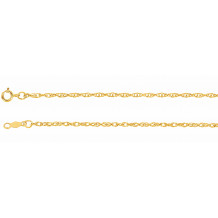 14K Yellow 1.5 mm Rope 7 Bracelet - CH474244386P
