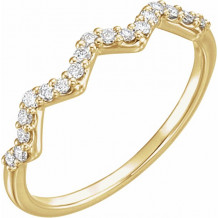 14K Yellow 1/5 CTW Diamond Stackable Ring - 123052601P