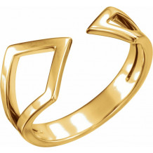 14K Yellow Geometric Ring - 51640102P