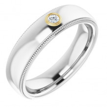 14K White & Yellow .06 CTW Diamond Ring - 1232146045P