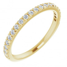 14K Yellow 1/4 CTW Diamond French-Set Anniversary Band - 1238836001P