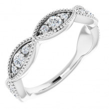 14K White 1/2 CTW Diamond Anniversary Band - 123441600P
