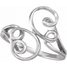 14K White Freeform Ring - 51526253P