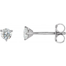 14K White 1/4 CTW Diamond Stud Earrings - 6623360084P