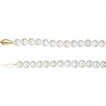 14K Yellow Freshwater Cultured Potato Pearl 18" Necklace