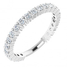 14K White 3/4 CTW Diamond Anniversary Band - 1236556000P