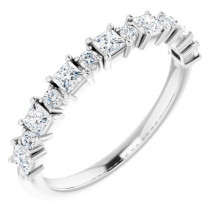 14K White 5/8 CTW Diamond Anniversary Band - 1236296045P