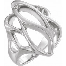 14K White Freeform Ring - 551737183P