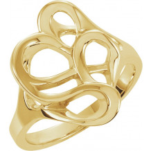 14K Yellow Freeform Ring - 50856096P