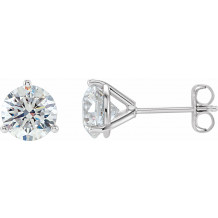 14K White 1/2 CTW Diamond Stud Earrings - 6623360109P