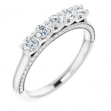 14K White 5/8 CTW Diamond Anniversary Band - 1234766008P