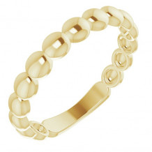14K Yellow Stackable Bead Ring - 51636102P