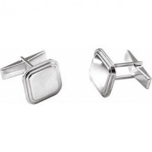 Posh Mommy?? Engravable Square Cuff Links