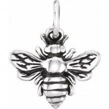 Sterling Silver Honey Bee Charm