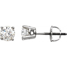 14K White 1/4 CTW Diamond Stud Earrings - 6753560062P