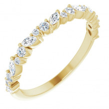 14K Yellow 3/8 CTW Diamond Anniversary Band - 123858601P