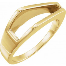 14K Yellow Negative Space Ring - 498123611P