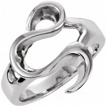 14K White Freeform Ring - 5806122376P