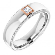 14K White & Rose 1/6 CTW Diamond Ring - 1232146028P